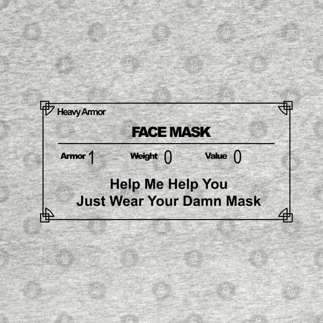 Help Me Help You - Skyrim Meme Mask by Aventi